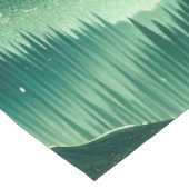 Gradient Emerald Kelly Green Glitter Monogram Korte Tafelloper (Hoek)