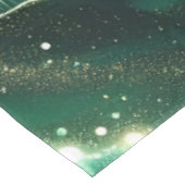 Gradient Emerald Kelly Green Glitter Monogram Tafelkleed (Gekanteld)