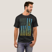 Gradient Flag 01 Robotica Robots T-shirt (Voorkant volledig)