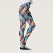 Gradient Flow Illusion | Seamless Abstract 3D Leggings (Rechts)