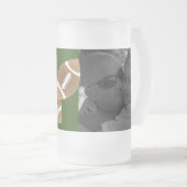 Gradiënt Football Sport Groene Fotovaderdag Matglas Bierpul (Voorkant rechts)