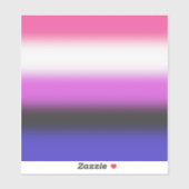 Gradient Genderfluid Pride Flag – Genderfluid Flag Sticker (Vel)