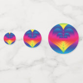 Gradiënt geneste regenboogharten confetti (Voorkanten)