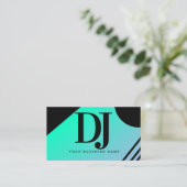 Gradient Geometric Shapes DJ Music Producent Visitekaartje (Staand voorkant)