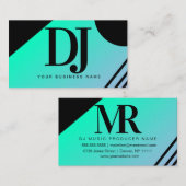 Gradient Geometric Shapes DJ Music Producent Visitekaartje (Voorkant / Achterkant)