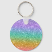 Gradiënt Glitter gepersonaliseerd Sleutelhanger (Achterkant)