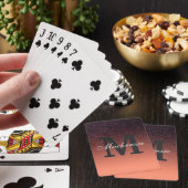 Gradiënt glitterpatroon pokerkaarten (Insitu)