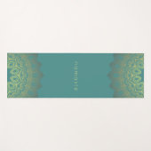 Gradient Gold Mandala ELKE KLEUR Namaste Yogamat (Voorkant (horizontaal))