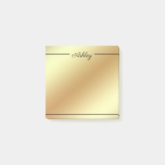 Gradiënt Gouden Achtergrond Post-it® Notes (Voorkant)