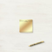 Gradiënt Gouden Achtergrond Post-it® Notes (Op bureau)