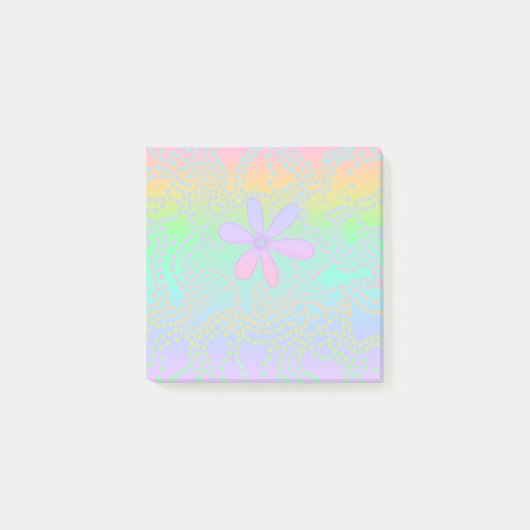 Gradiënt gradiënt van pasteelregenboog post-it® notes (Voorkant)