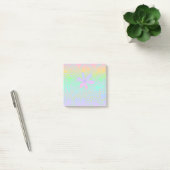 Gradiënt gradiënt van pasteelregenboog post-it® notes (Kantoor)