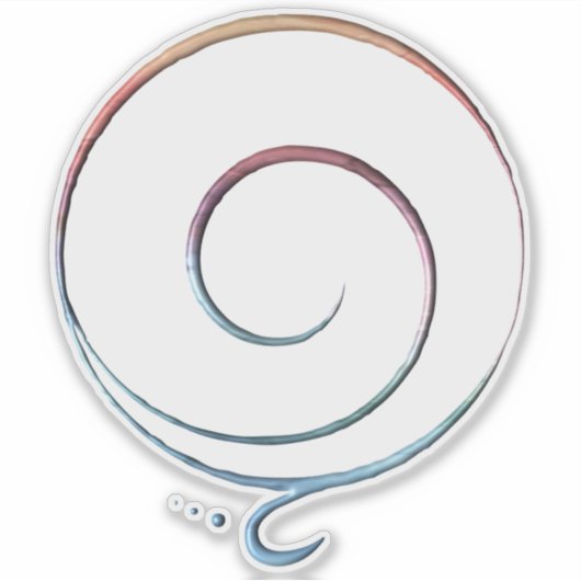 Gradient Gratitude Sticker (Voorkant)