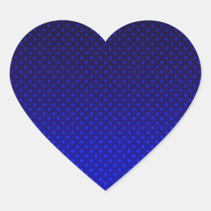 Gradiënt grijze polka-punten afdrukken abstracte f hart sticker