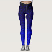 Gradiënt grijze polka-punten afdrukken abstracte f leggings (Voorkant)