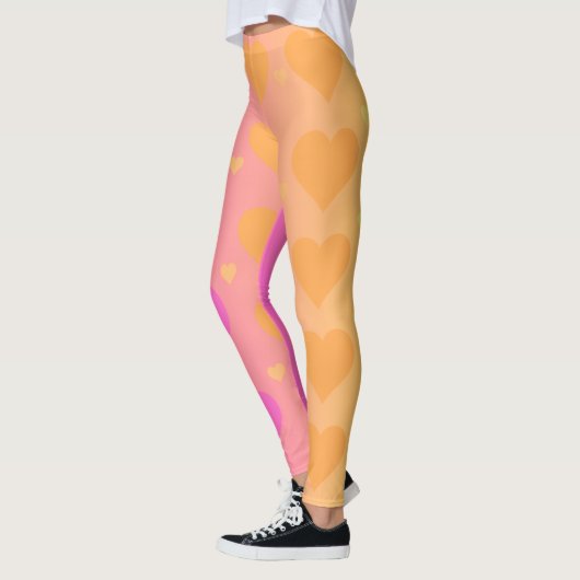 gradient heart leggings (Gauche)