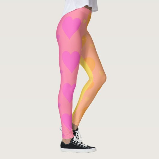 gradient heart leggings (Droite)