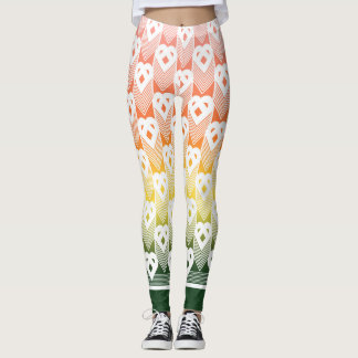 Gradient Heart Motif Leggings – Casablanca Energie