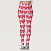 Gradient Hearts-Valentijnsdag Leggings (Voorkant)