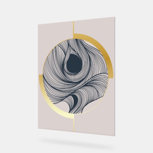 Gradient Hedendaagse kunst ontwerp Acryl Bord (Hoek)