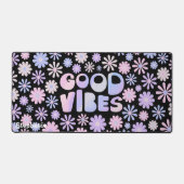 Gradient Holo Retro Daisies Good Vibes Typographie (Recto)