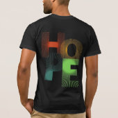 Gradient HOPE T-shirt – Vet en helder (Achterkant)