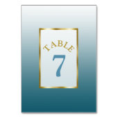 Gradiënt laat blauwe bruiloft kaart (Voorkant)