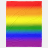 Gradient LGBTQ+ Rainbow Pride Flag - Rainbow Flag Fleece Deken (Voorkant)