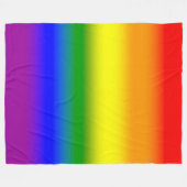 Gradient LGBTQ+ Rainbow Pride Flag - Rainbow Flag Fleece Deken (Voorkant (Horizontaal))