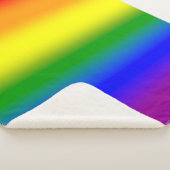 Gradient LGBTQ+ Rainbow Pride Flag - Rainbow Flag Sherpa Deken (3/4)