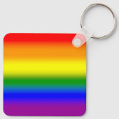 Gradient LGBTQ+ Rainbow Pride Flag - Rainbow Flag Sleutelhanger (Achterkant)