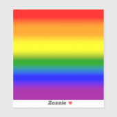 Gradient LGBTQ+ Rainbow Pride Flag - Rainbow Flag Sticker (Vel)