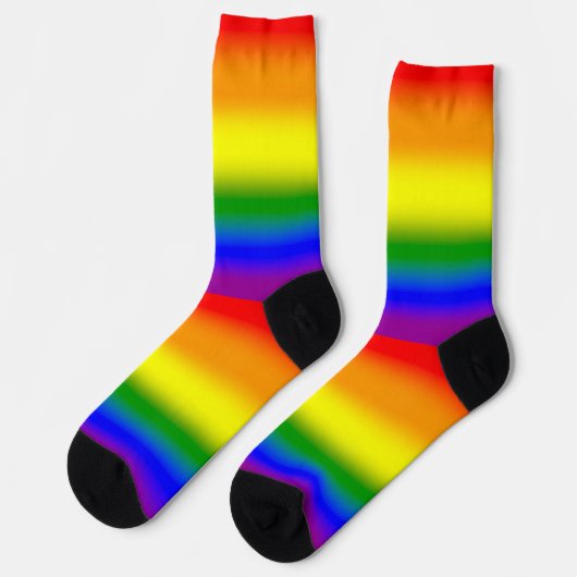 Gradient LGBTQ Rainbow Pride Sokken (Links)