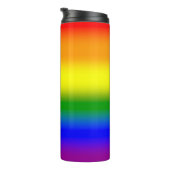 Gradient LGBTQ Rainbow Pride Thermosbeker (Geroteerd rechts)