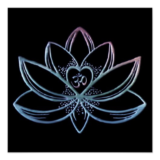 Gradient Lotus  Perfect Poster (Voorkant)