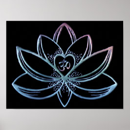 Gradient Lotus  Poster