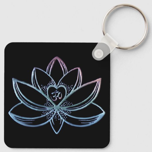 Gradient Lotus Sleutelhanger (Achterkant)