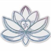 Gradient Lotus  Sticker (Voorkant)