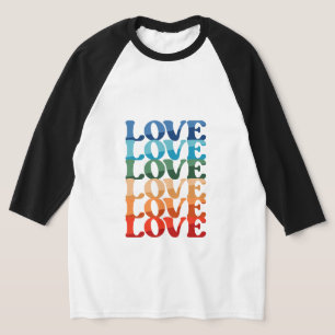 Gradiënt Love LGBT Rainbow Pride Month T-shirt