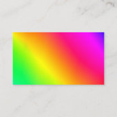 Gradiënt Luminescent Regenboog Metallic Dank u Visitekaartje (Achterkant)