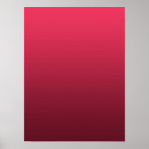 Gradiënt Magenta - diep naar licht Seizoensstemm Poster
