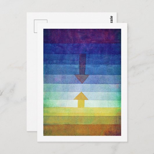 Gradiënt met Pijl, Paul Klee Briefkaart (Voorkant / Achterkant)