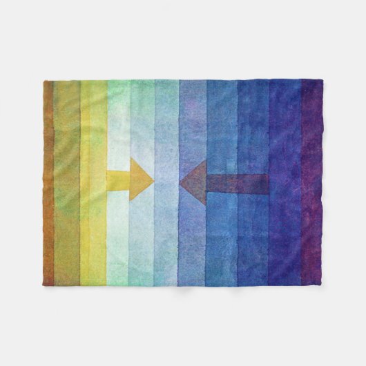 Gradiënt met Pijl, Paul Klee Fleece Deken (Voorkant (Horizontaal))