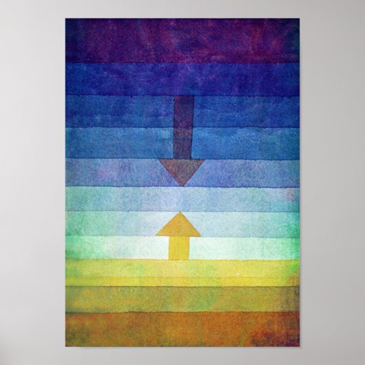Gradiënt met Pijl, Paul Klee Poster (Voorkant)