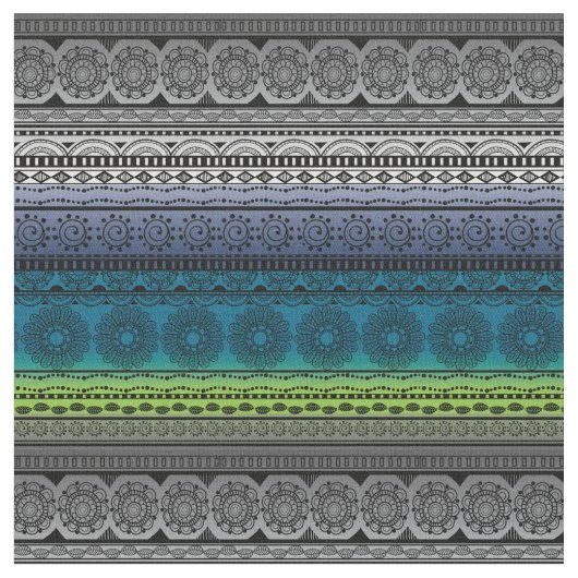 Gradient mignon de vert bleu de tissu d'impression (Fermer)