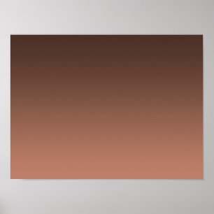 Gradiënt Mocha - licht tot diep Seizoensgebonden Poster