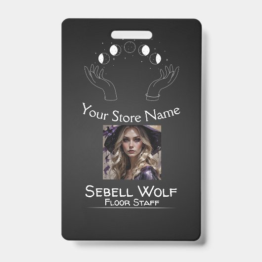 Gradiënt Moon Phase Employee Badge (Voorkant)