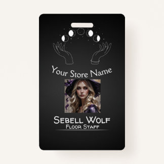 Gradiënt Moon Phase Employee Badge