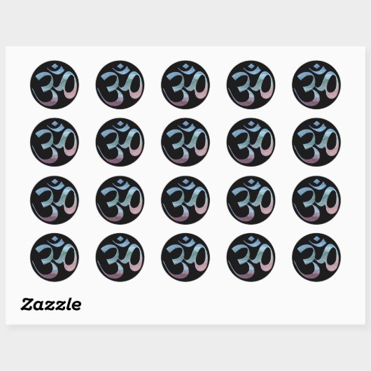 Gradient Om Ronde Sticker (Vel)