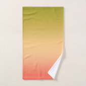 Gradient ombre corail blush chaux beige doux flou (Serviette à main)